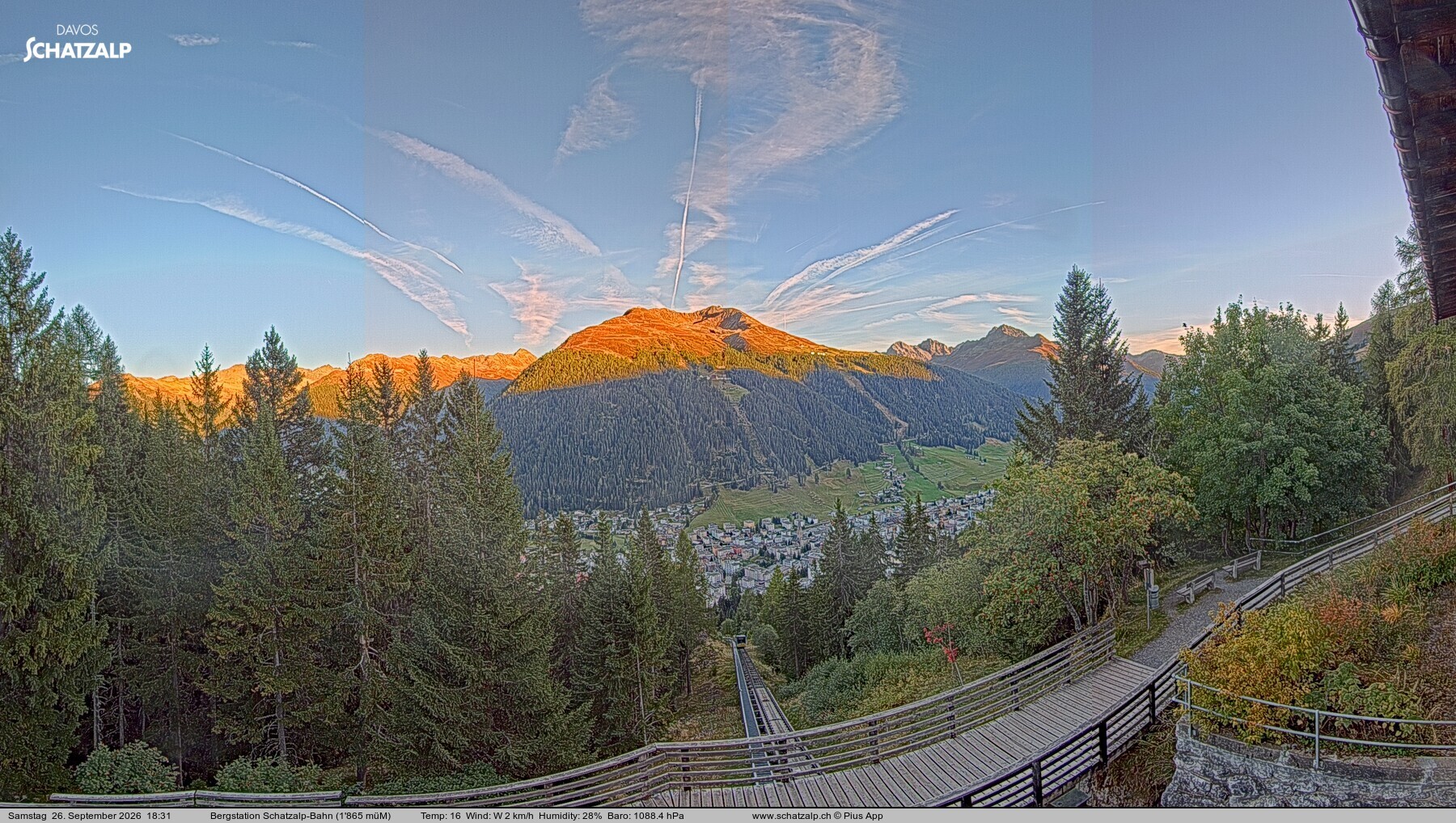 Archived image Webcam at Schatzalp