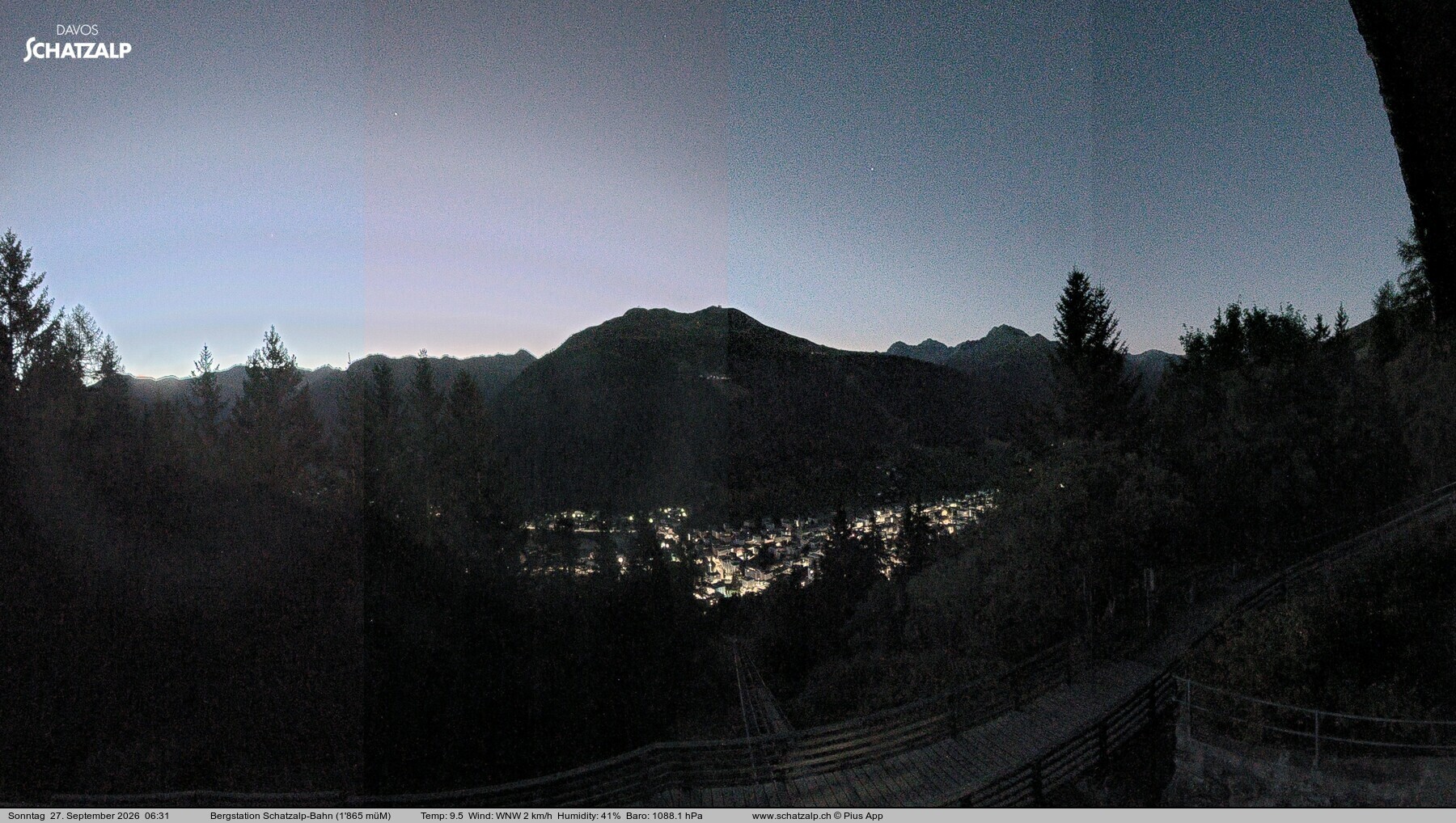 Archiv Foto Webcam Schatzalp
