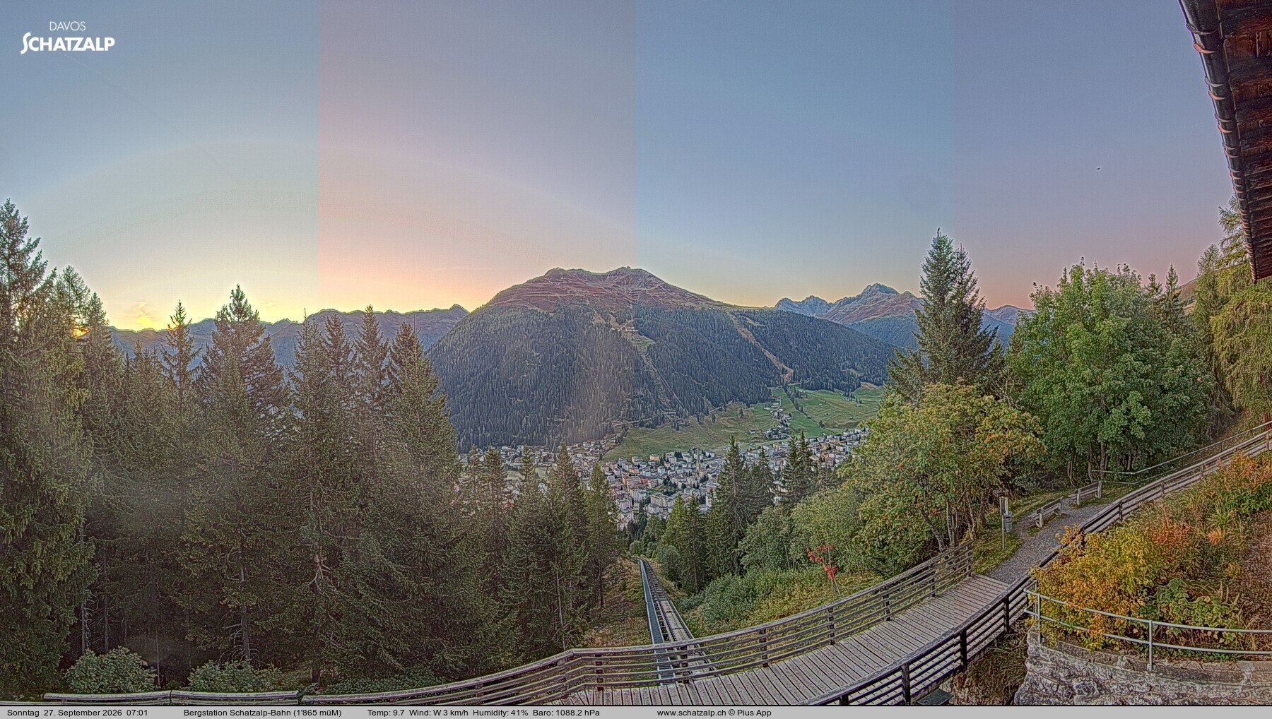 Archiv Foto Webcam Schatzalp