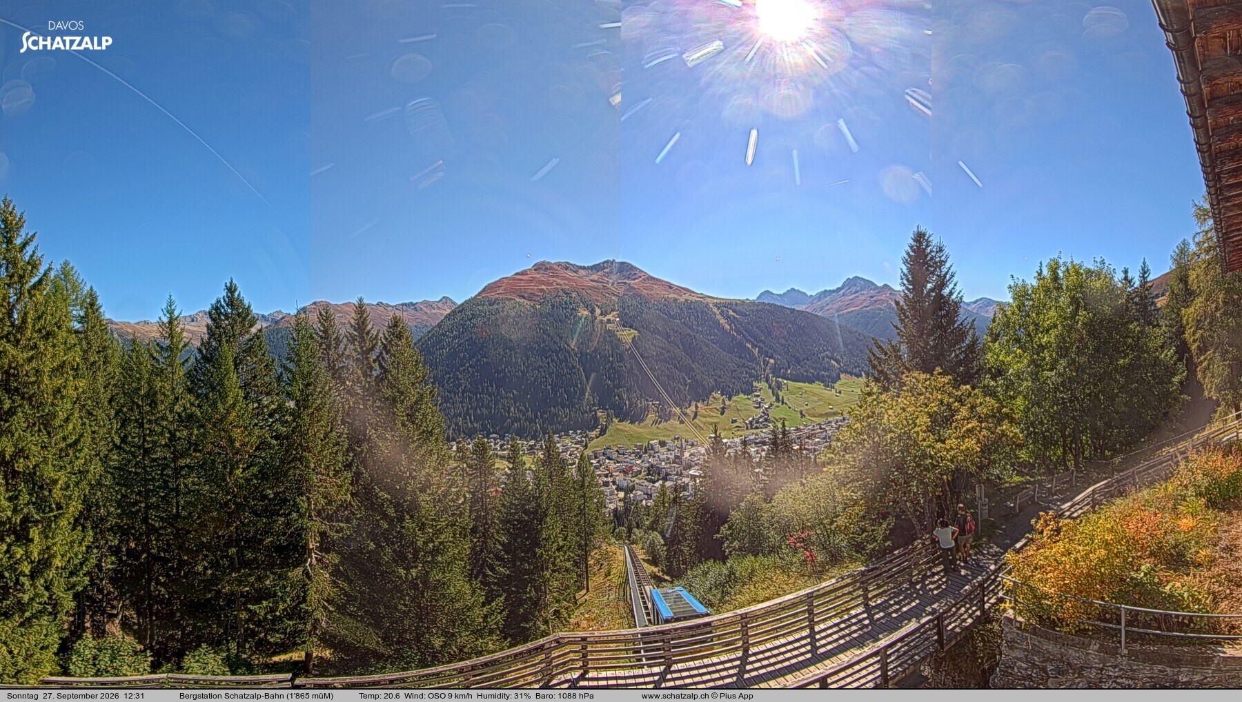 Archiv Foto Webcam Schatzalp