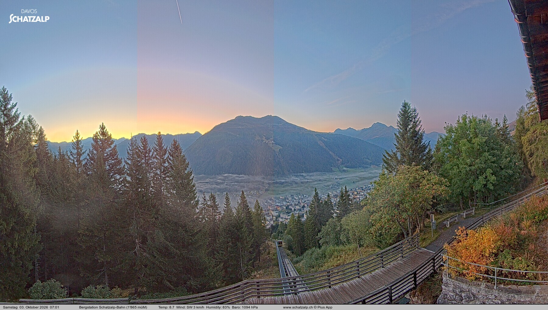 Archived image Webcam at Schatzalp