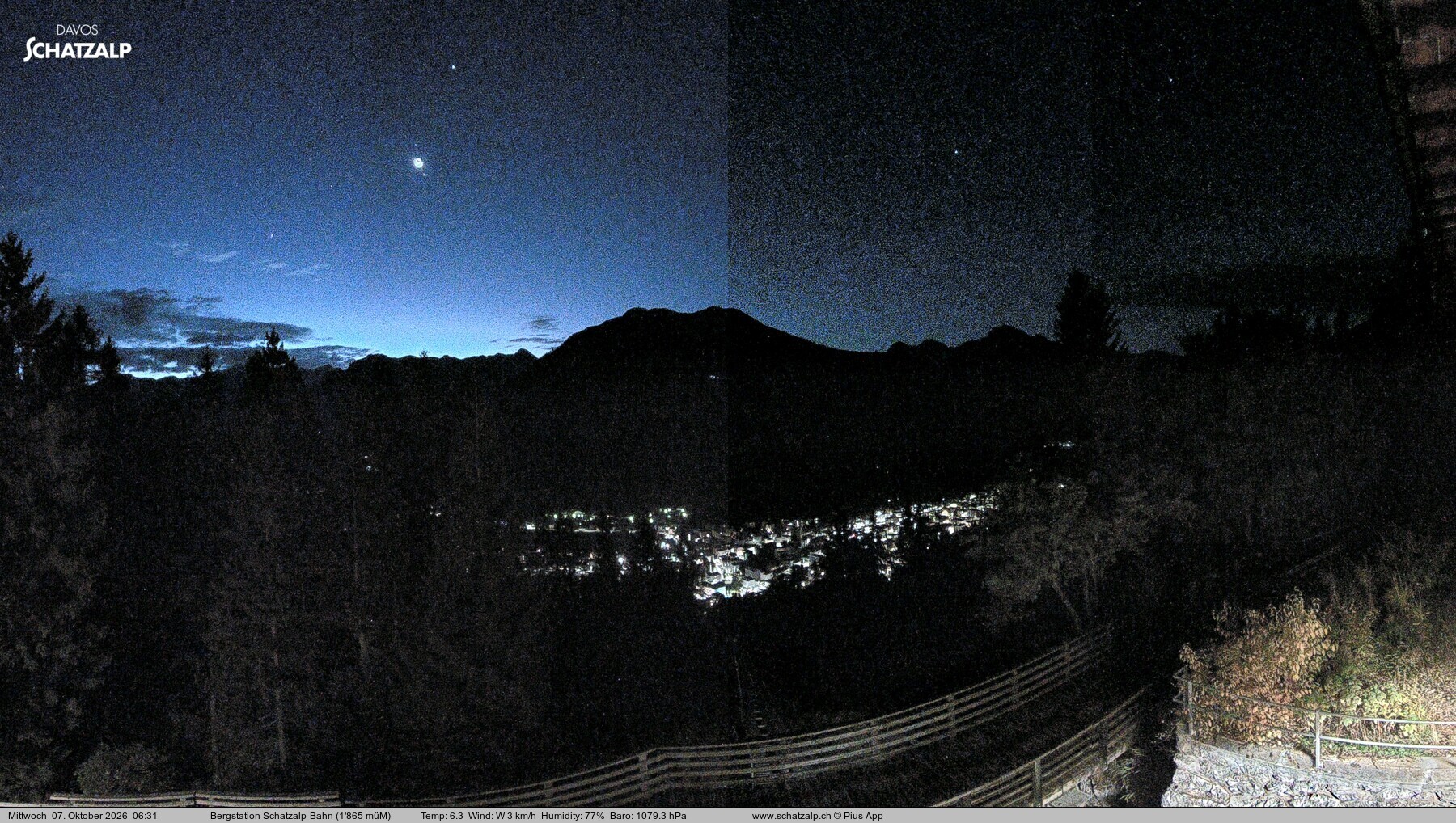 Archiv Foto Webcam Schatzalp