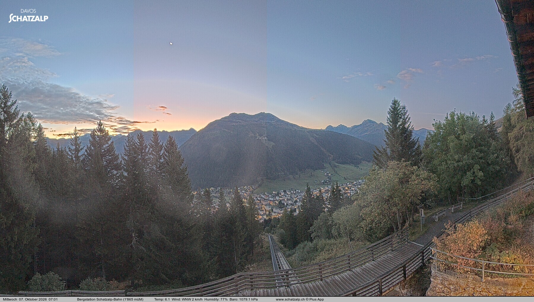 Archiv Foto Webcam Schatzalp