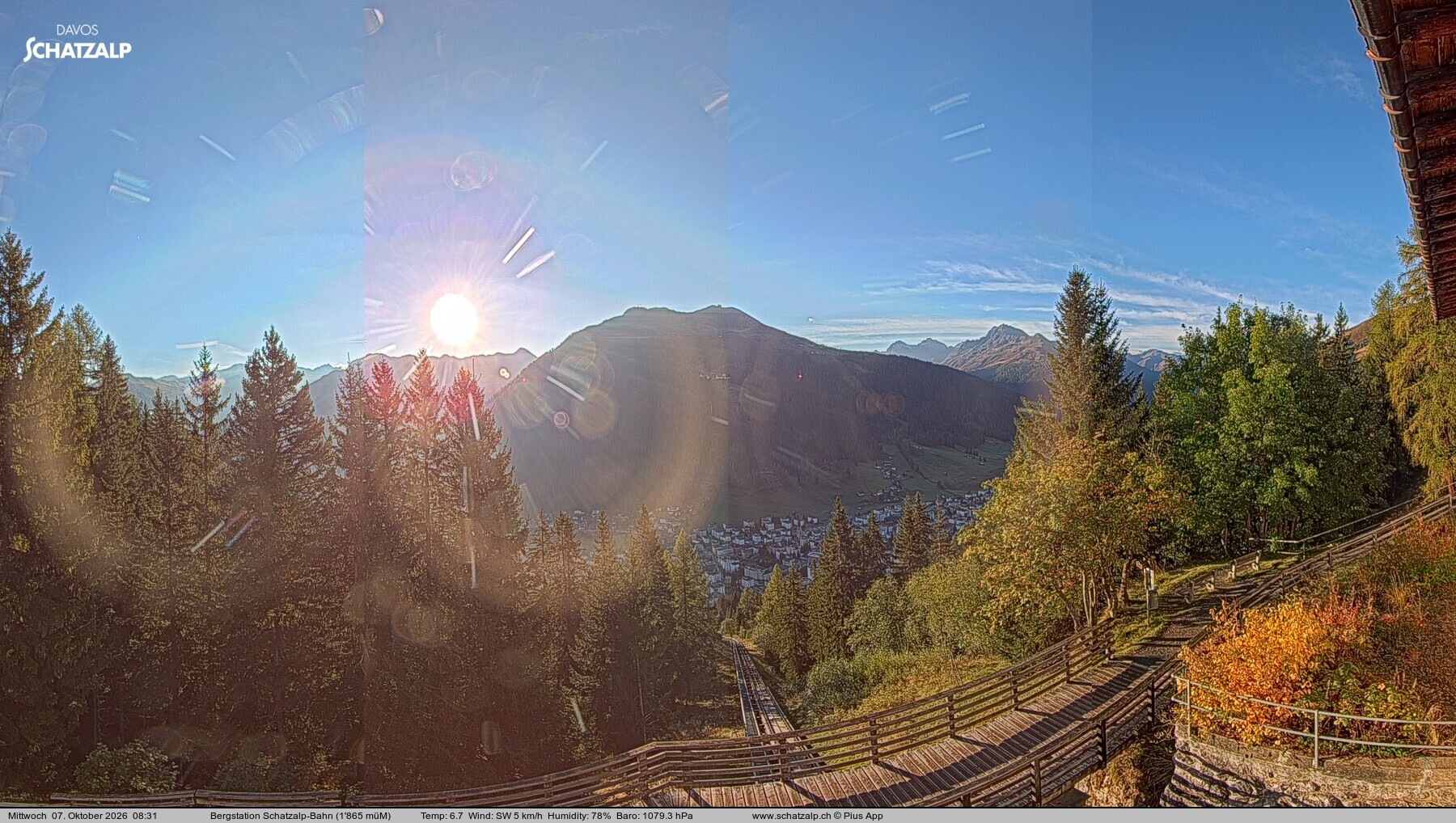 Archiv Foto Webcam Schatzalp