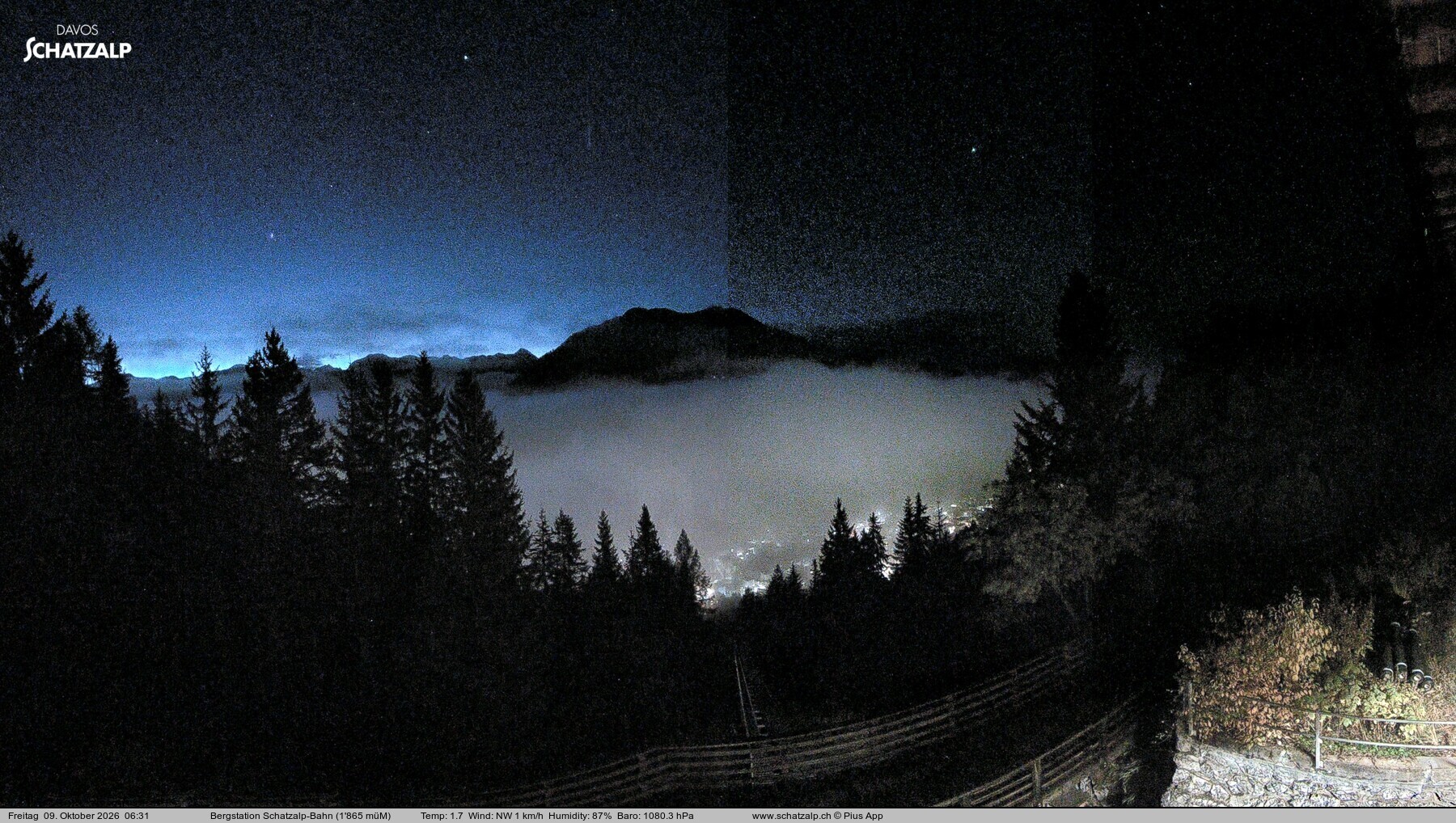 Archiv Foto Webcam Schatzalp