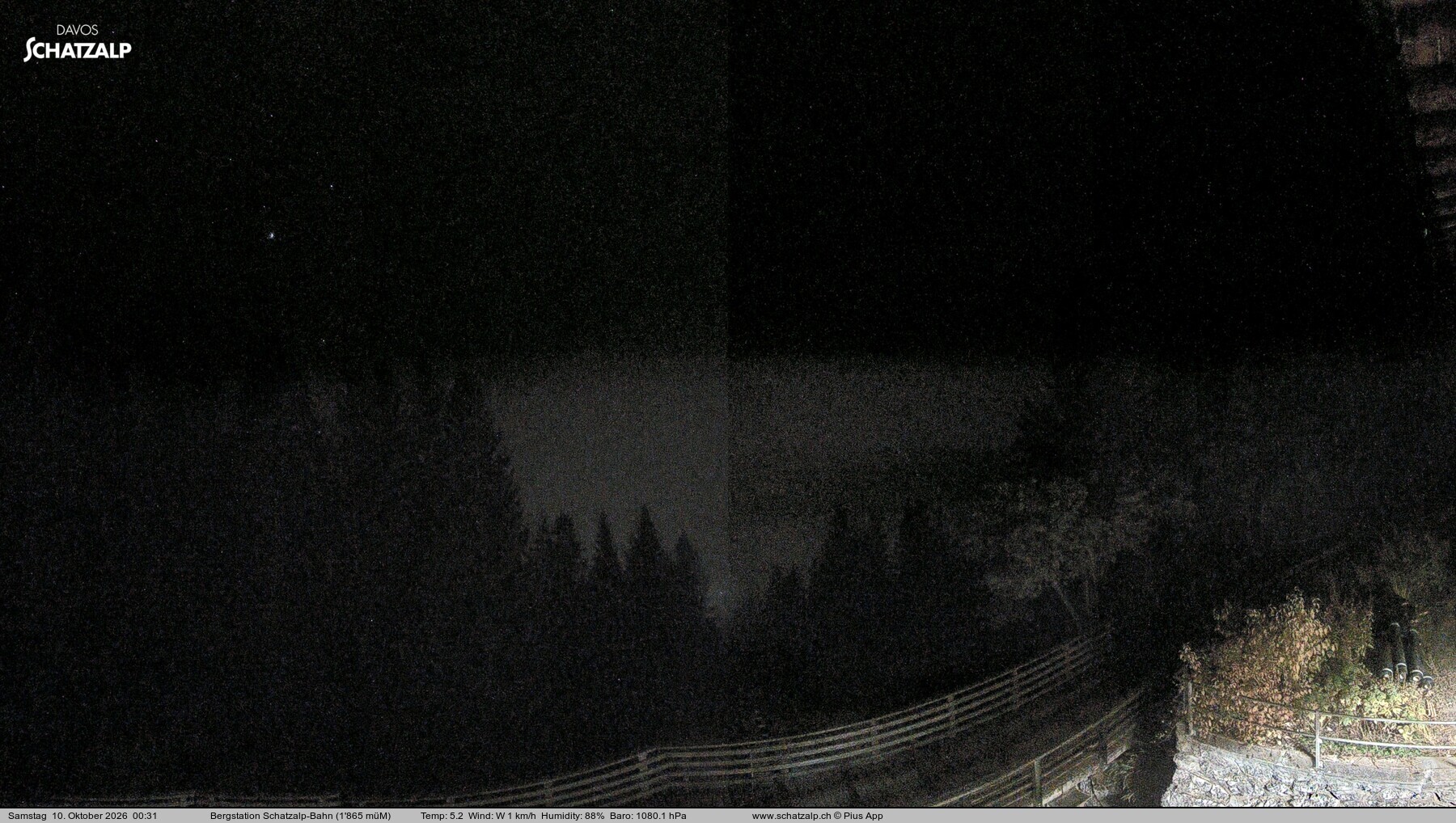 Archived image Webcam at Schatzalp