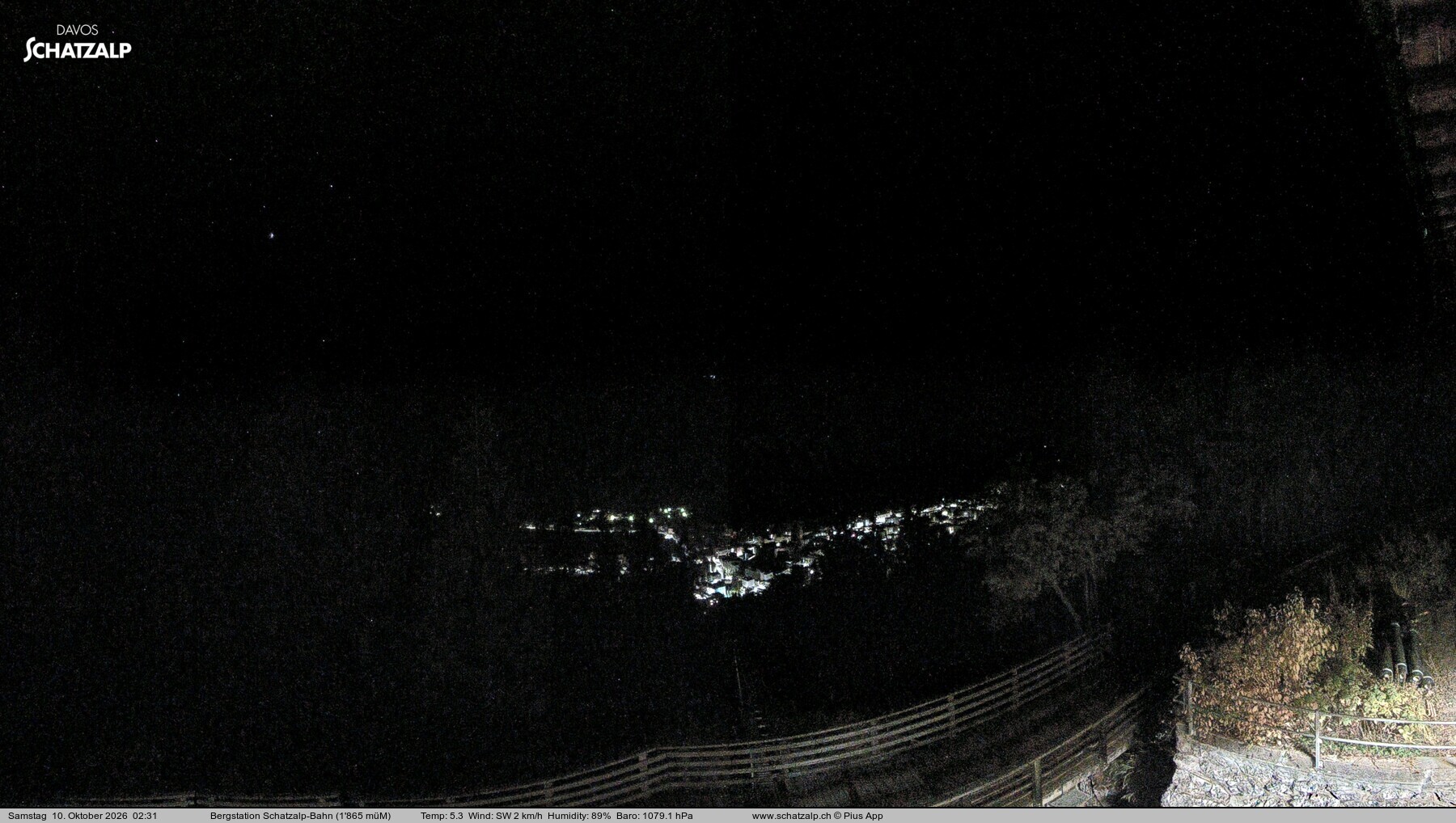 Archived image Webcam at Schatzalp