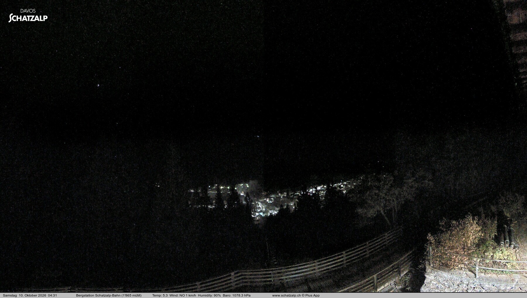 Archived image Webcam at Schatzalp