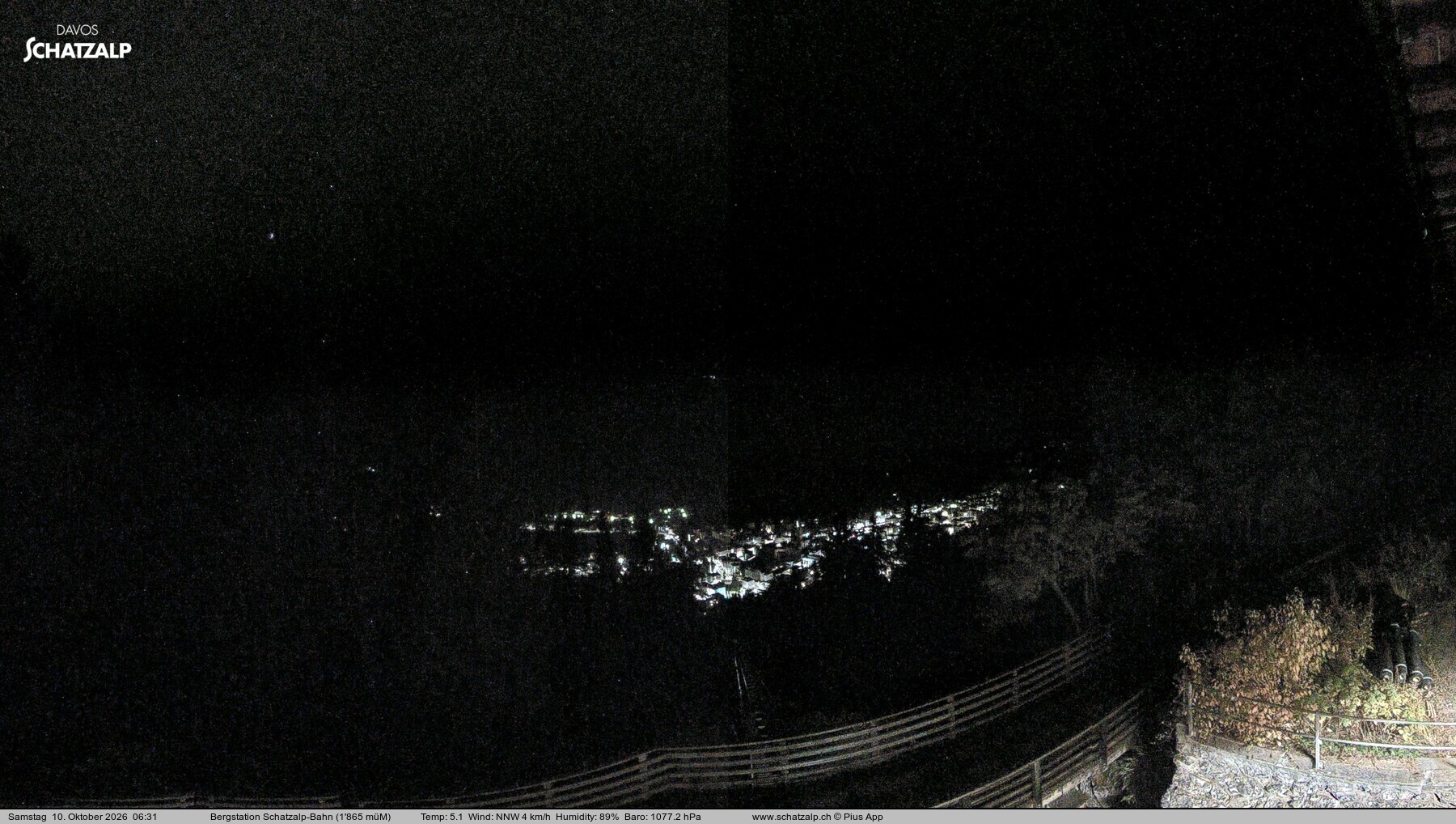 Archived image Webcam at Schatzalp