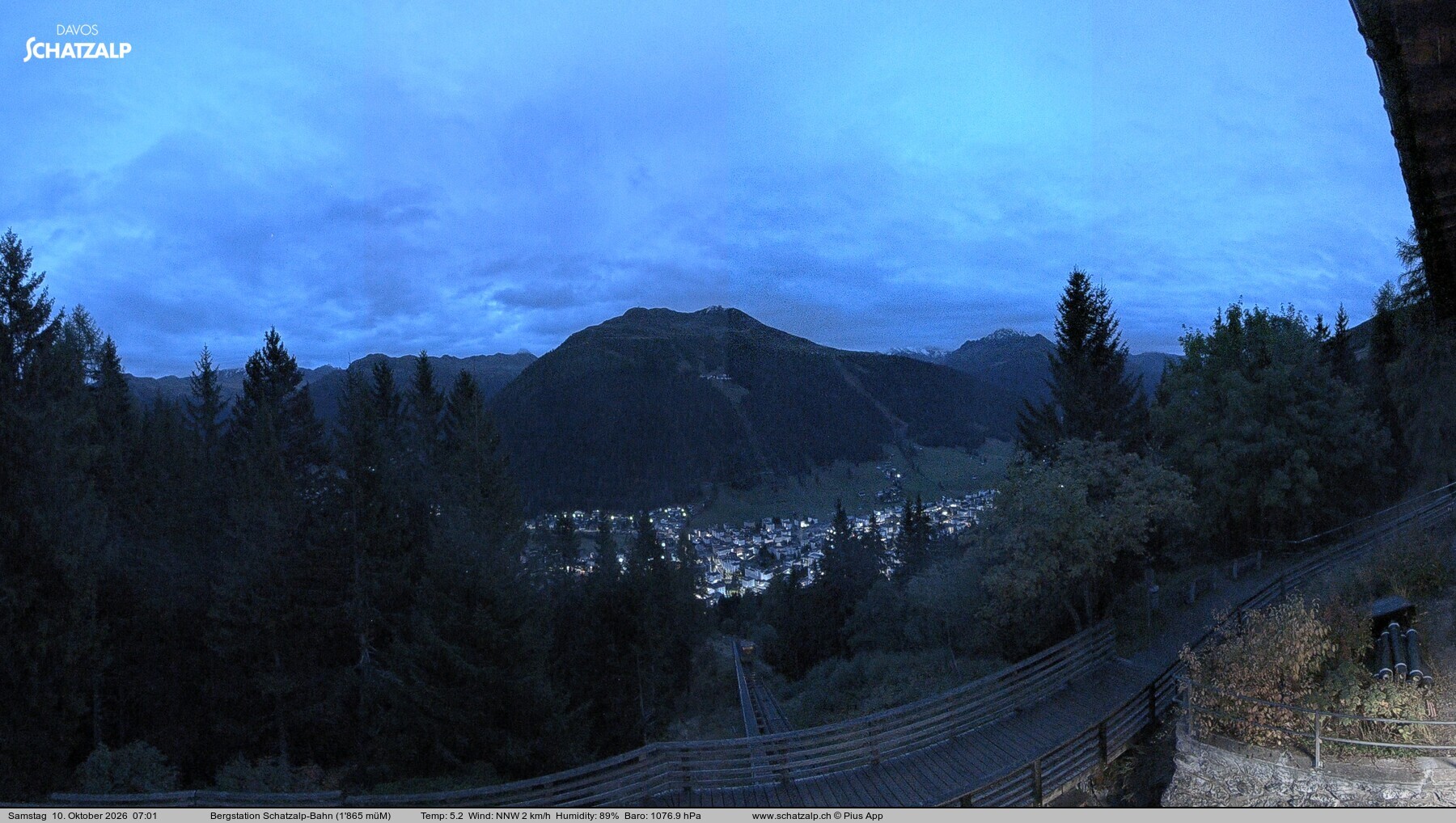 Archived image Webcam at Schatzalp