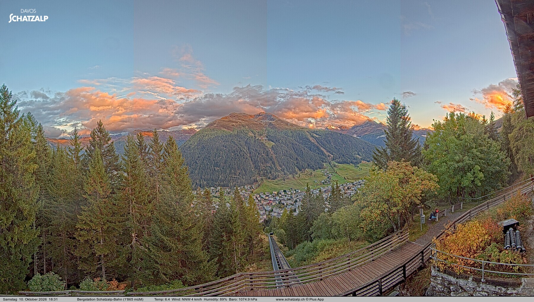 Archived image Webcam at Schatzalp