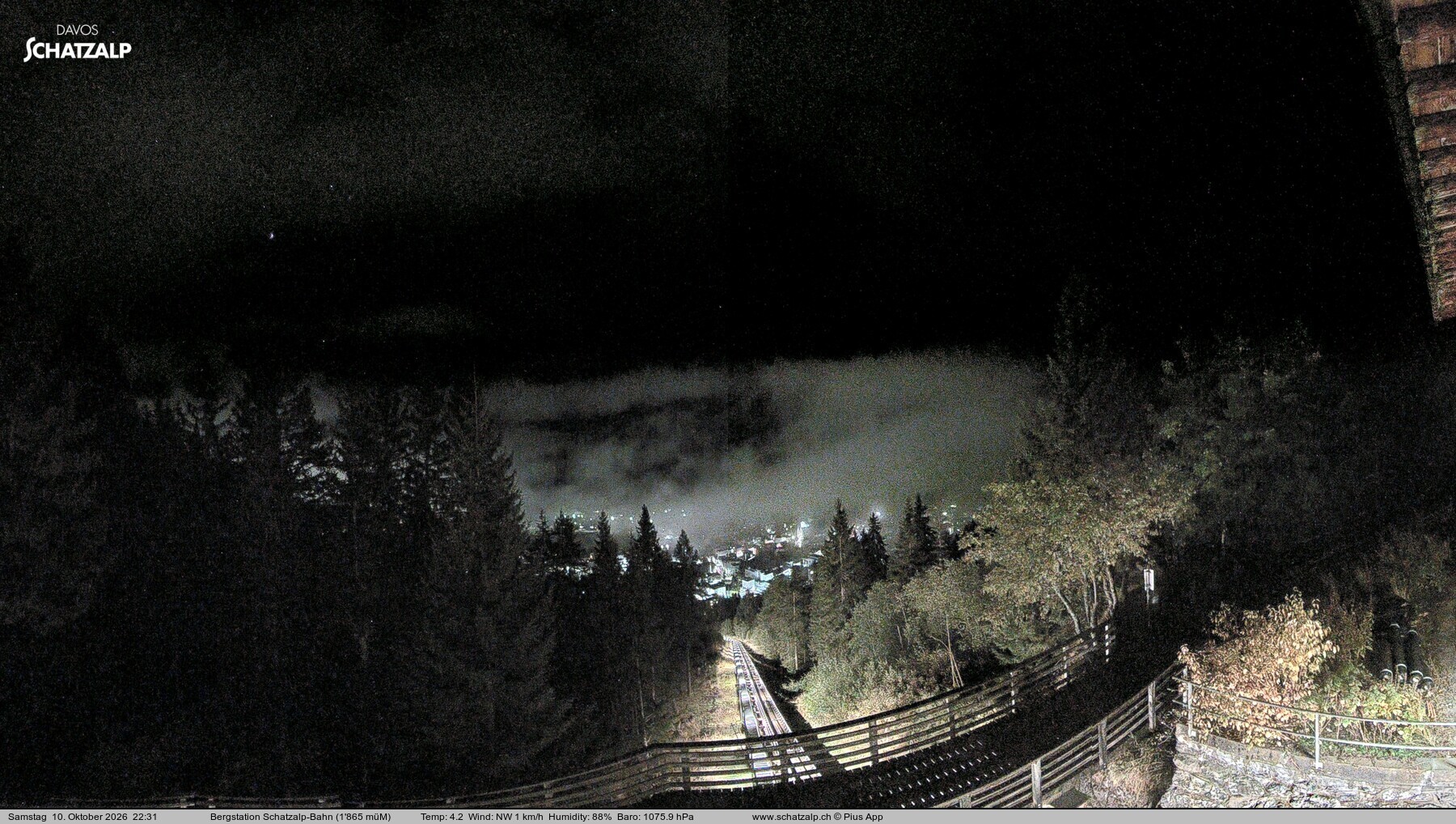 Archived image Webcam at Schatzalp