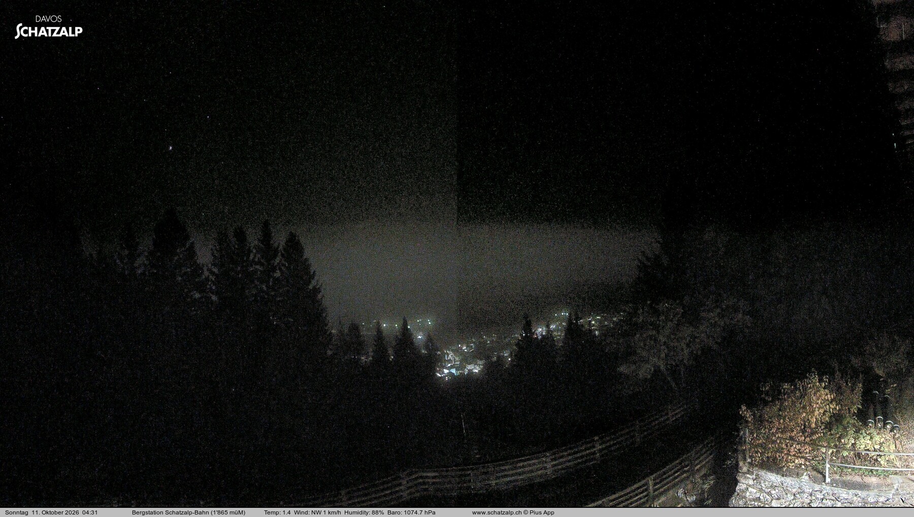 Archived image Webcam at Schatzalp