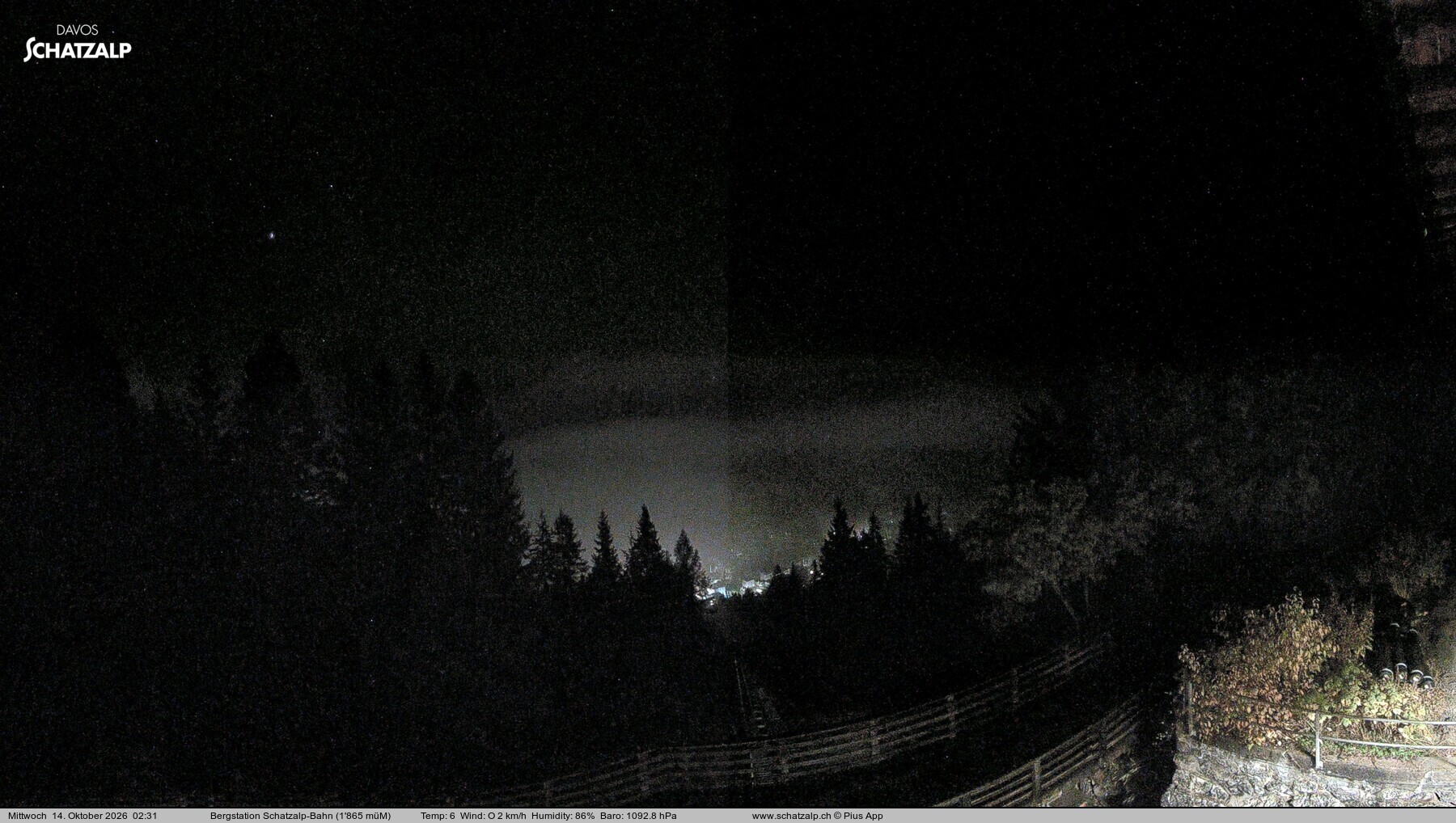 Archiv Foto Webcam Schatzalp