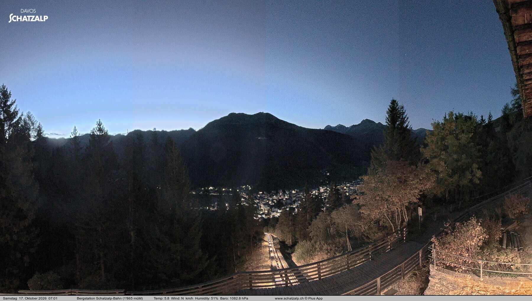 Archiv Foto Webcam Schatzalp