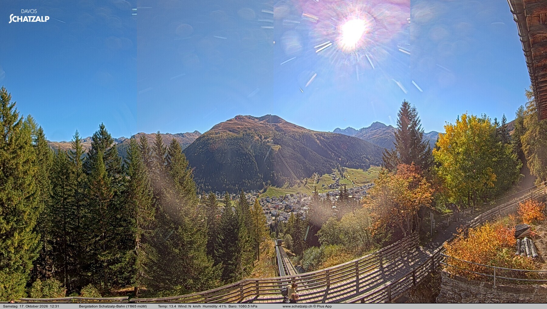 Archiv Foto Webcam Schatzalp