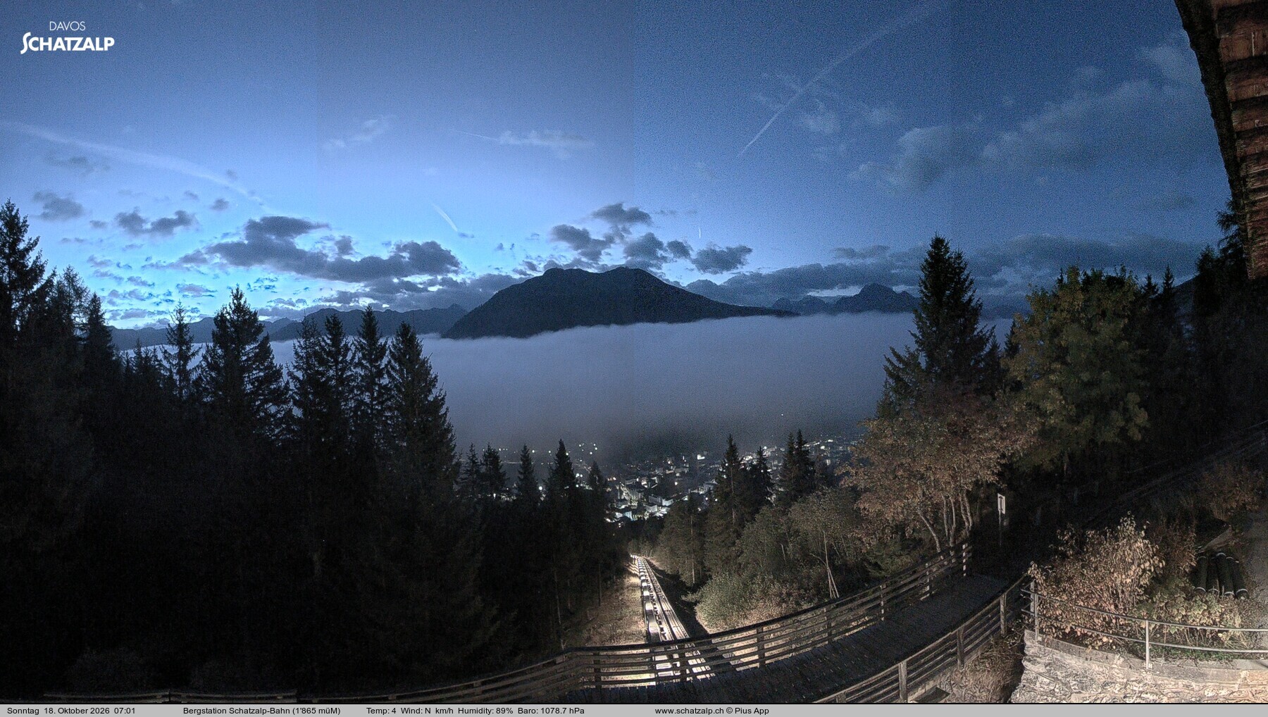 Archiv Foto Webcam Schatzalp