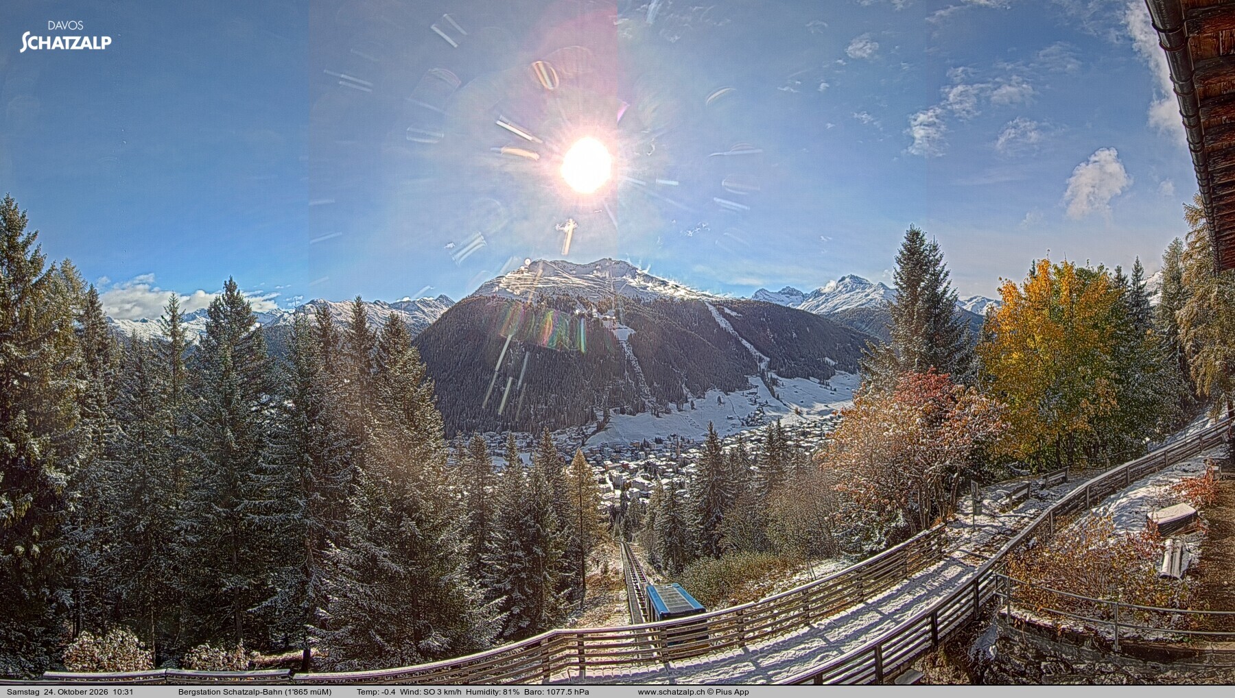 Archiv Foto Webcam Schatzalp