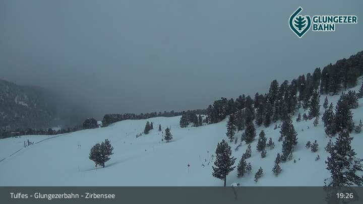 Archiv Foto Webcam Glungezer: Panoramablick Zirbensee