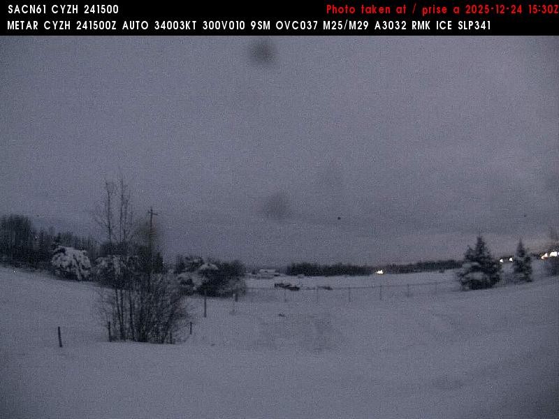 Archiv Foto Webcam Slave Lake Airport - Blickrichtung Norden