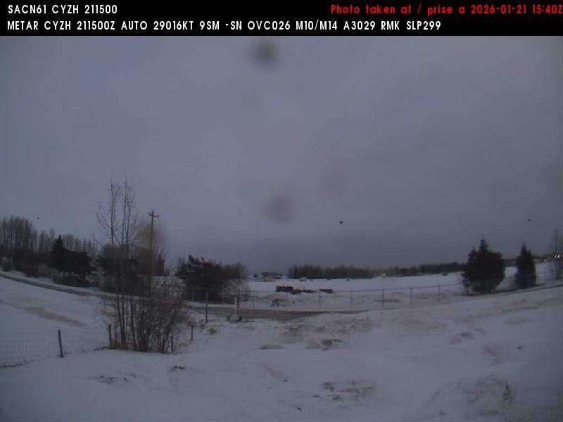 Archiv Foto Webcam Slave Lake Airport - Blickrichtung Norden