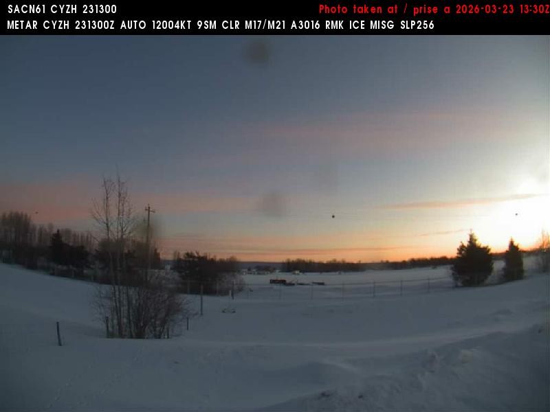 Archiv Foto Webcam Slave Lake Airport - Blickrichtung Norden