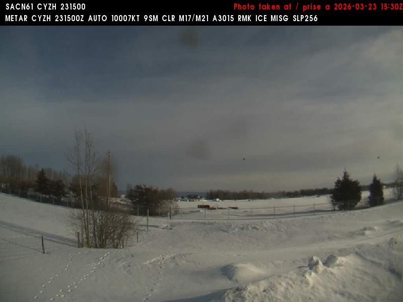 Archiv Foto Webcam Slave Lake Airport - Blickrichtung Norden