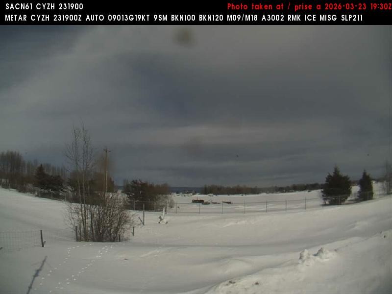 Archiv Foto Webcam Slave Lake Airport - Blickrichtung Norden