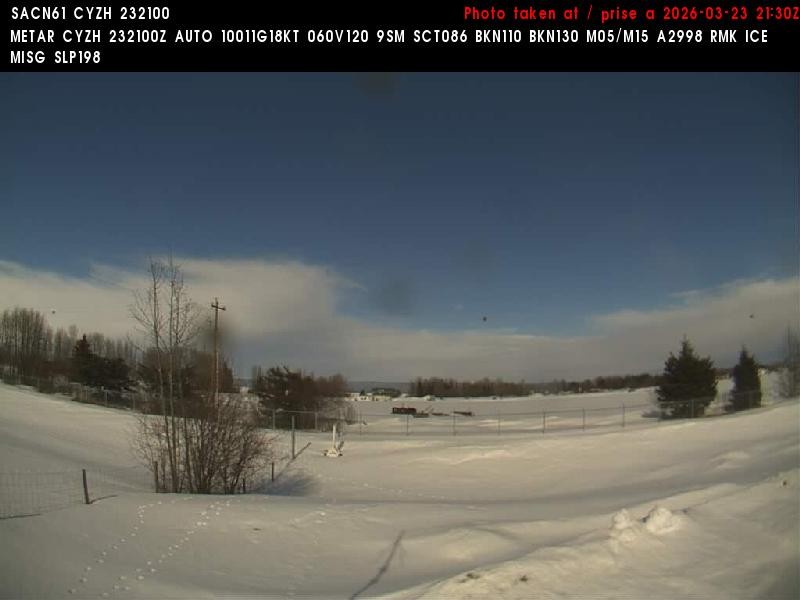 Archiv Foto Webcam Slave Lake Airport - Blickrichtung Norden