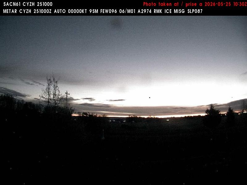 Archiv Foto Webcam Slave Lake Airport - Blickrichtung Norden