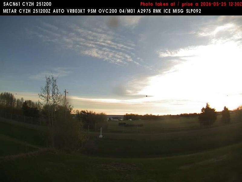 Archiv Foto Webcam Slave Lake Airport - Blickrichtung Norden