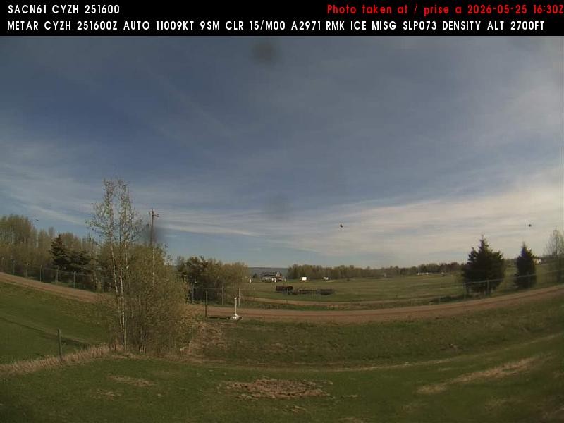 Archiv Foto Webcam Slave Lake Airport - Blickrichtung Norden