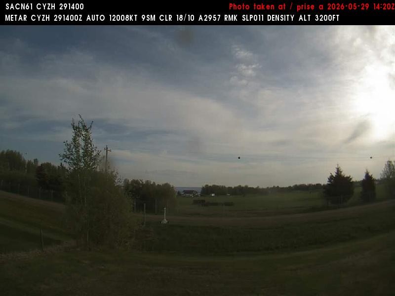 Archiv Foto Webcam Slave Lake Airport - Blickrichtung Norden