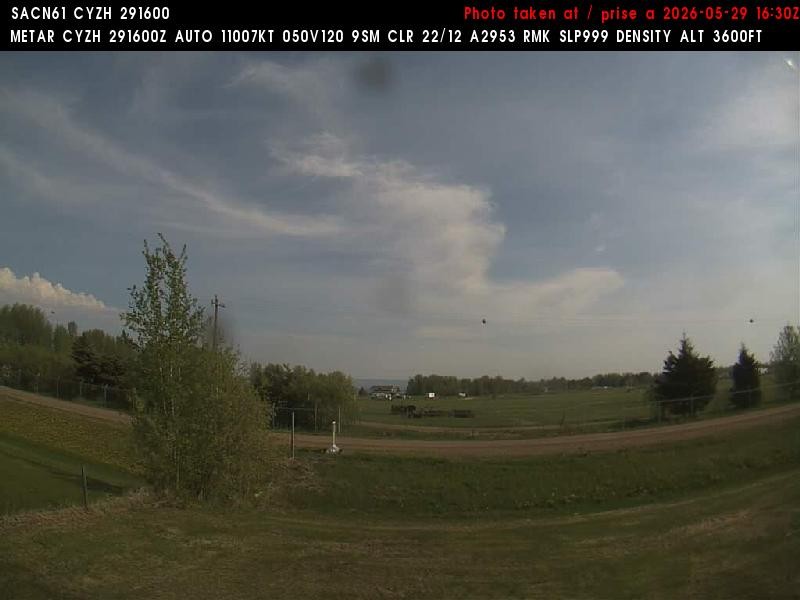 Archiv Foto Webcam Slave Lake Airport - Blickrichtung Norden
