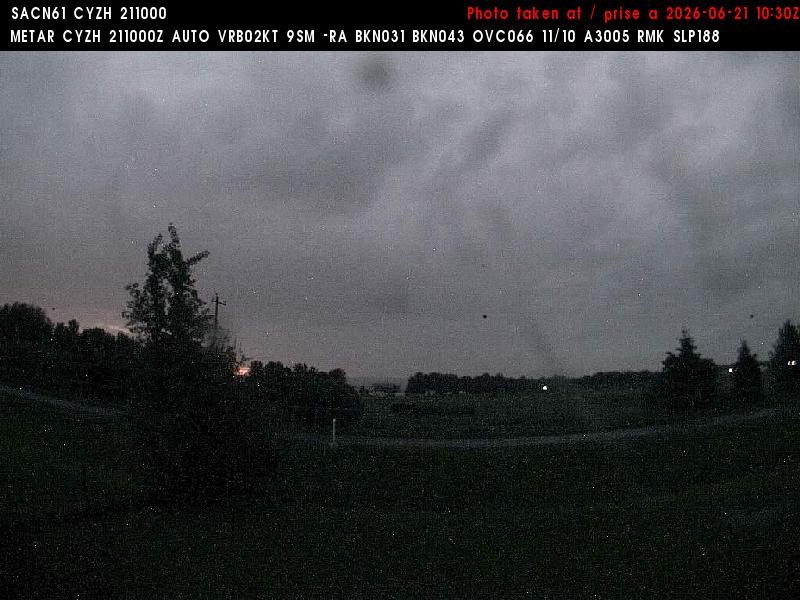 Archiv Foto Webcam Slave Lake Airport - Blickrichtung Norden