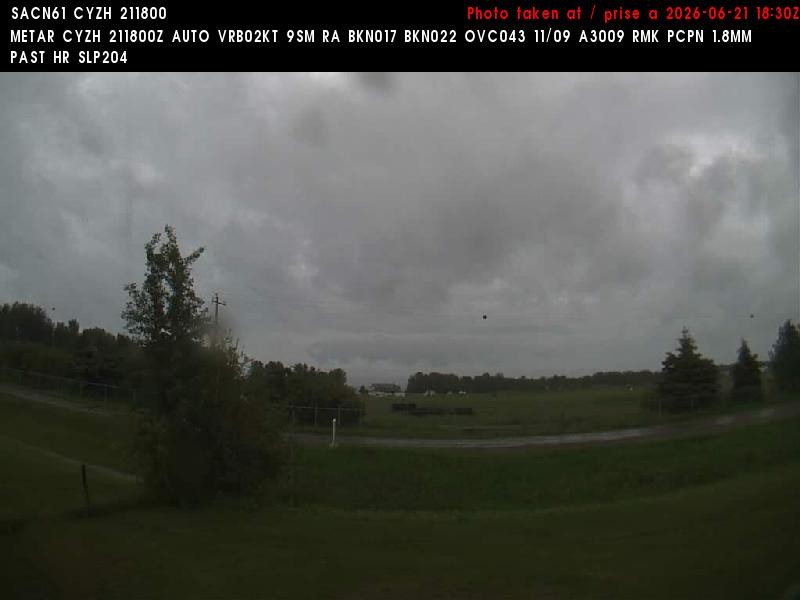 Archiv Foto Webcam Slave Lake Airport - Blickrichtung Norden