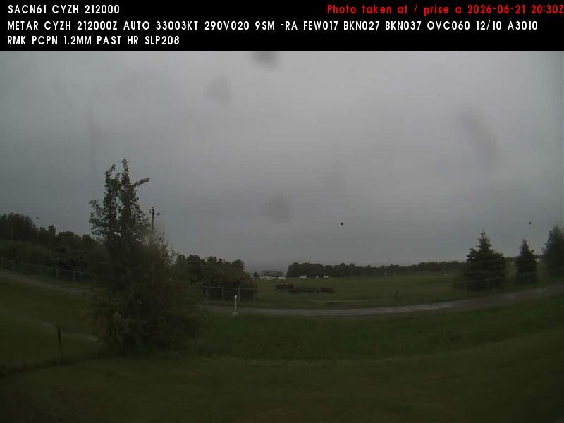 Archiv Foto Webcam Slave Lake Airport - Blickrichtung Norden