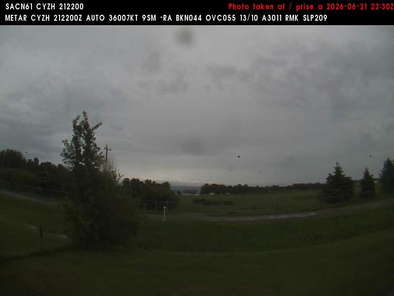 Archiv Foto Webcam Slave Lake Airport - Blickrichtung Norden