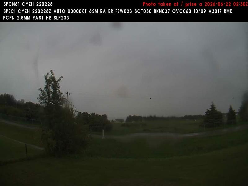 Archiv Foto Webcam Slave Lake Airport - Blickrichtung Norden