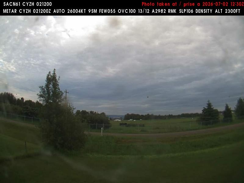 Archiv Foto Webcam Slave Lake Airport - Blickrichtung Norden