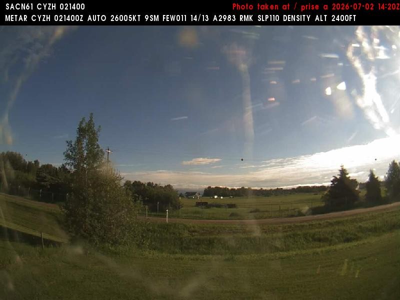 Archiv Foto Webcam Slave Lake Airport - Blickrichtung Norden