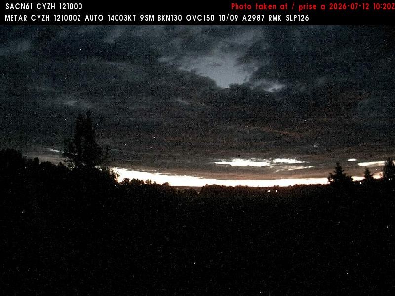 Archiv Foto Webcam Slave Lake Airport - Blickrichtung Norden