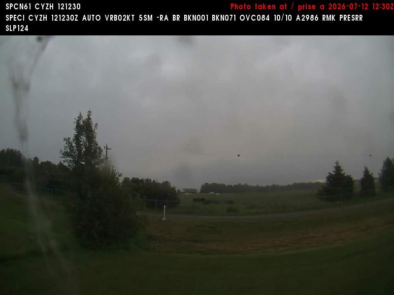 Archiv Foto Webcam Slave Lake Airport - Blickrichtung Norden