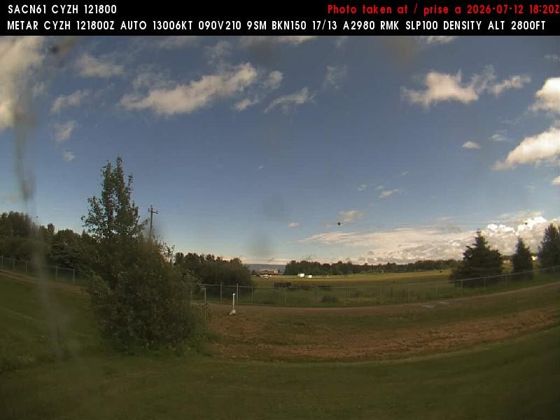Archiv Foto Webcam Slave Lake Airport - Blickrichtung Norden