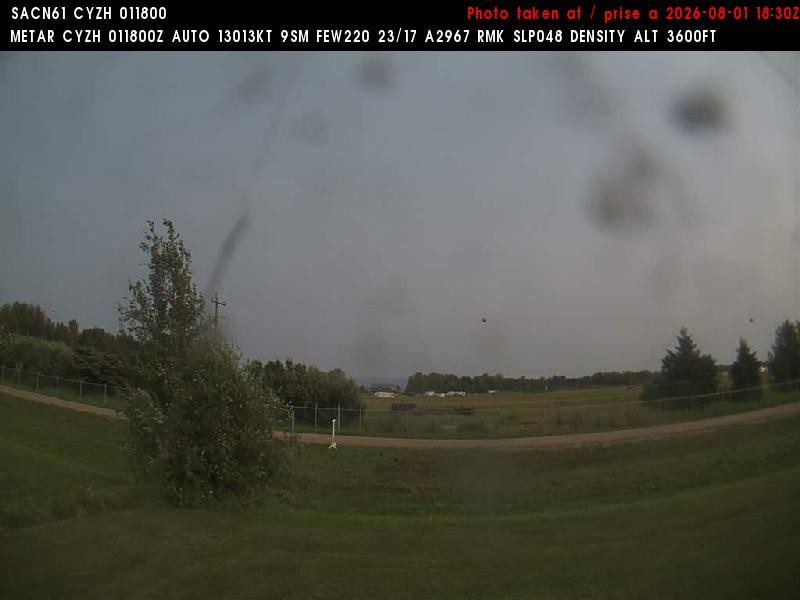 Archiv Foto Webcam Slave Lake Airport - Blickrichtung Norden