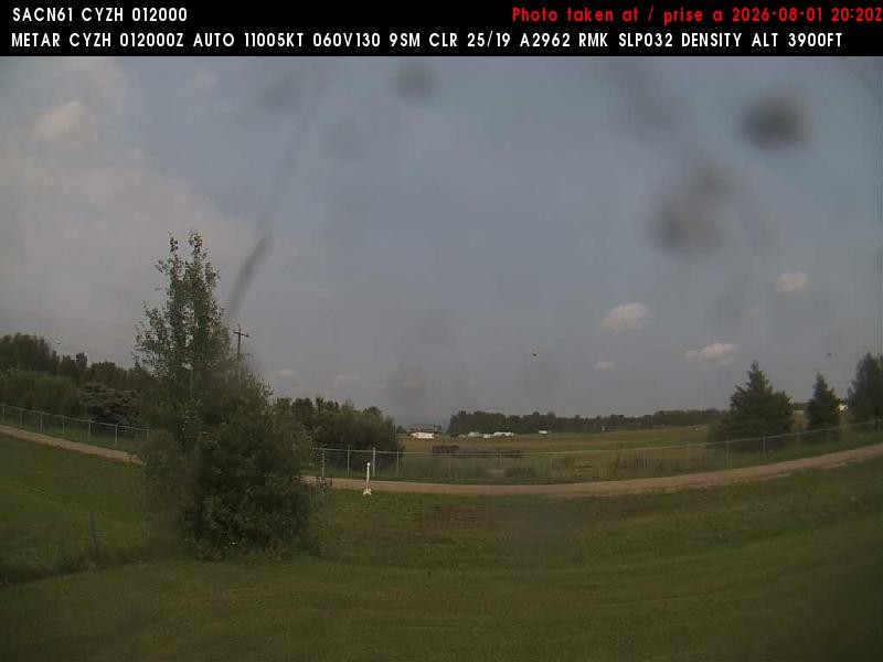 Archiv Foto Webcam Slave Lake Airport - Blickrichtung Norden