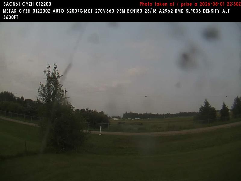 Archiv Foto Webcam Slave Lake Airport - Blickrichtung Norden
