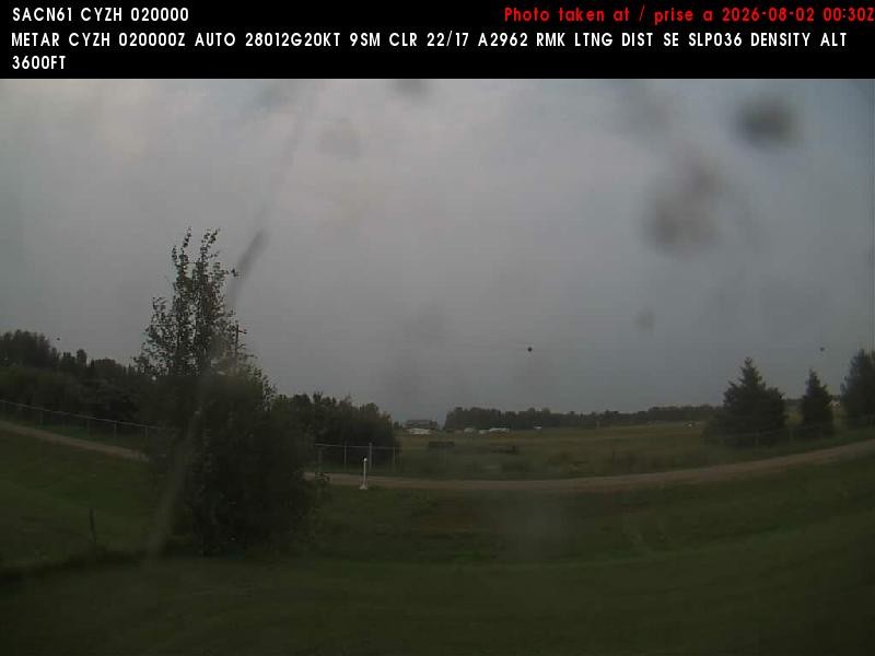 Archiv Foto Webcam Slave Lake Airport - Blickrichtung Norden