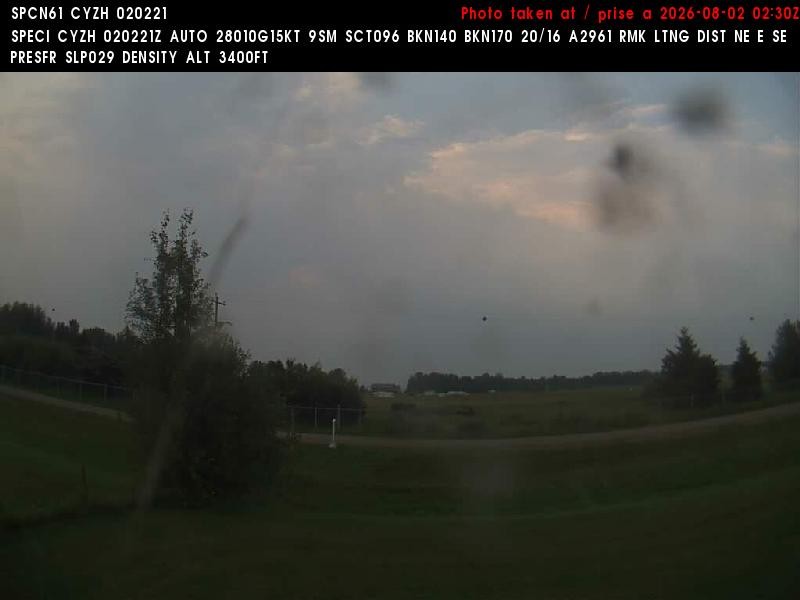 Archiv Foto Webcam Slave Lake Airport - Blickrichtung Norden