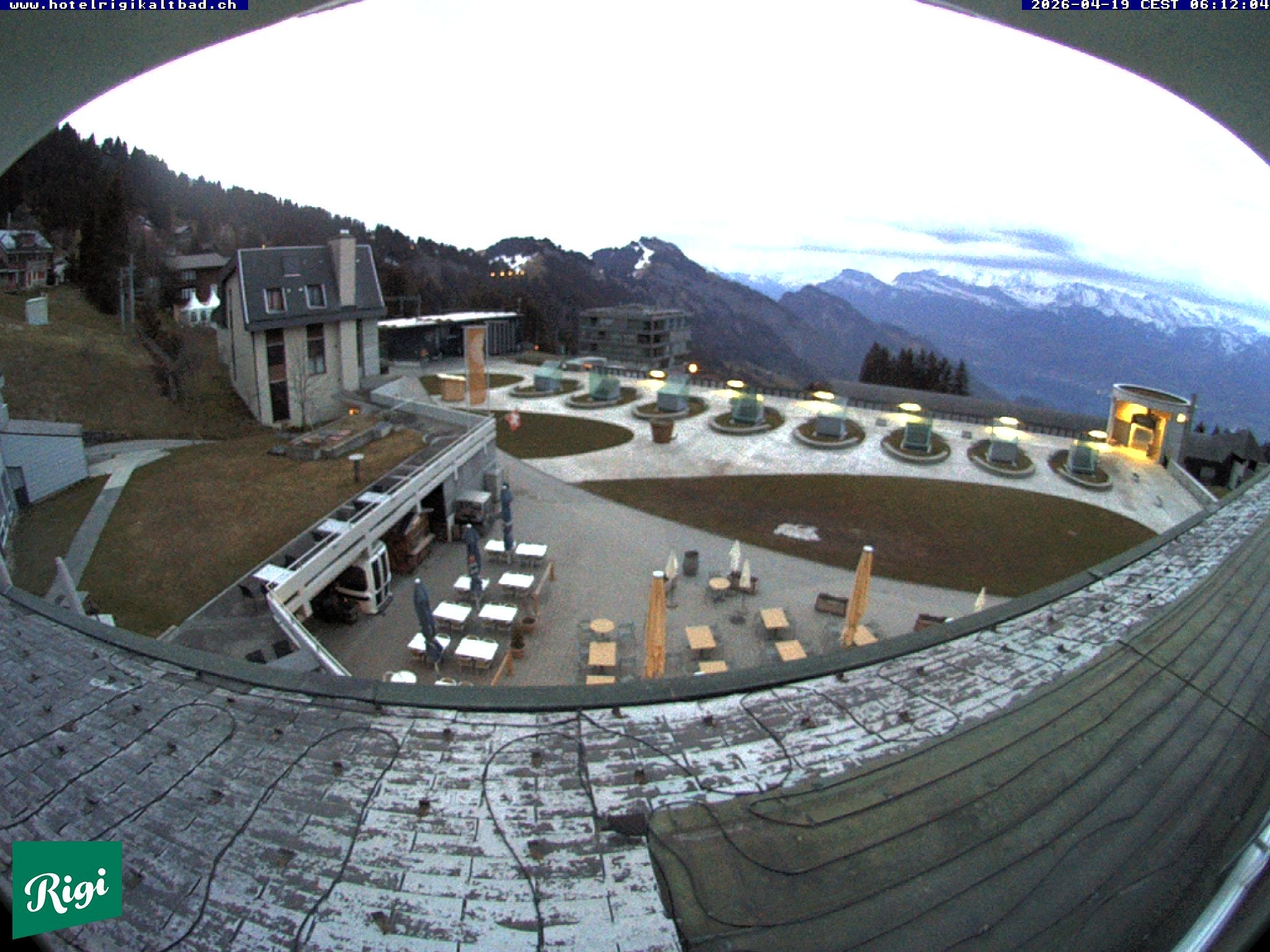 Archived image Webcam Rigi Kaltbad Hotel